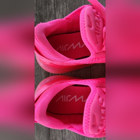 *XCLNT* Nike Airmax Air Max 270 Sz 7.5 Neon Bright Hot Hyper Vibrant Triple Pink - Picture 5 of 11